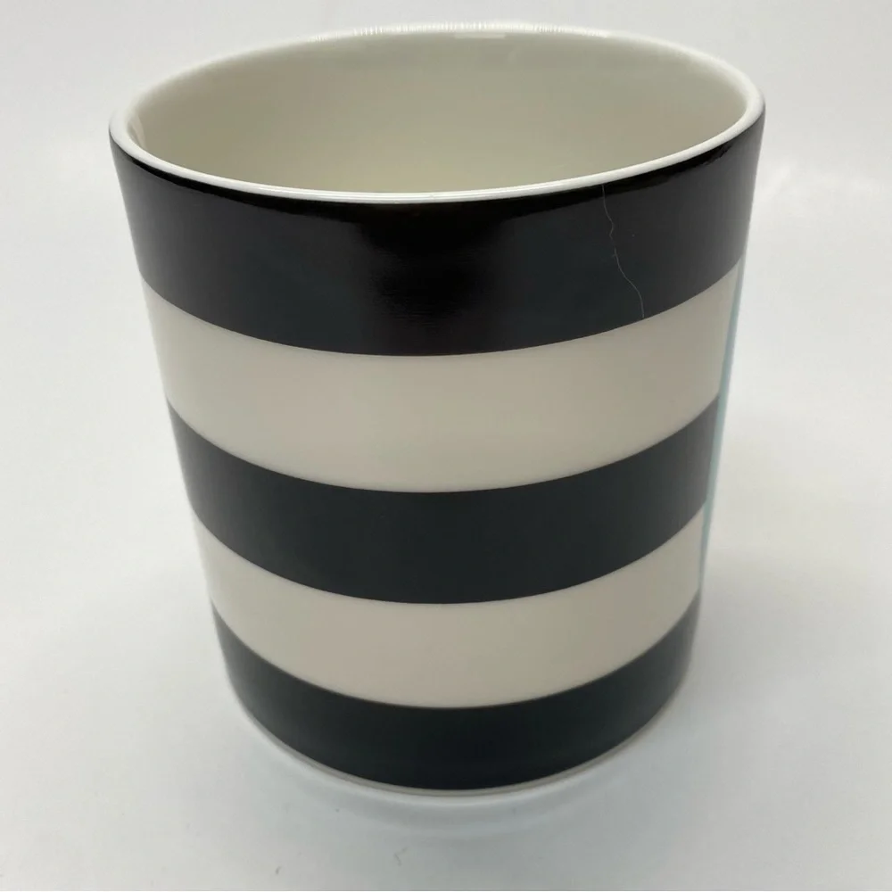 Kate Spade New York Lenox What's in a Name Letter C Mug Coffee/Tea Cup Striped